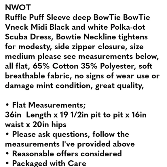 Polka Dot Puff Sleeve Dress - Picture 12 of 12